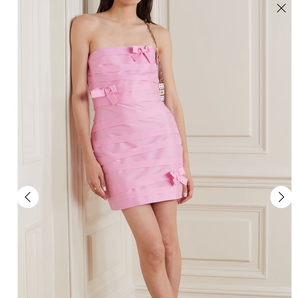 BERNADETTE
Taffi strapless taffeta mini dress